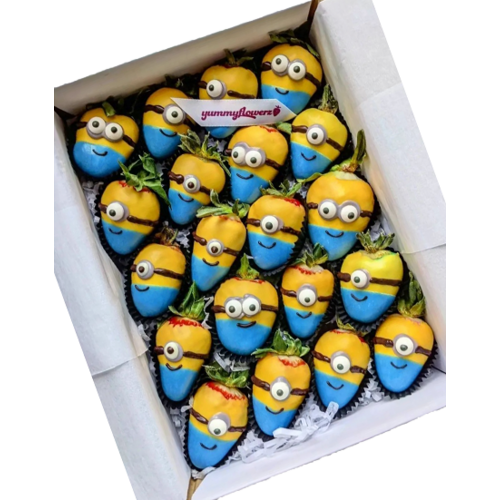 20pcs MINIONS Chocolate Strawberries Gift Box